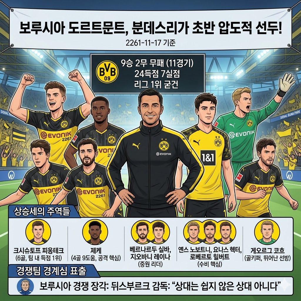 [도르트문트 무패 질주] 24골 폭격, 분데스리가 초반