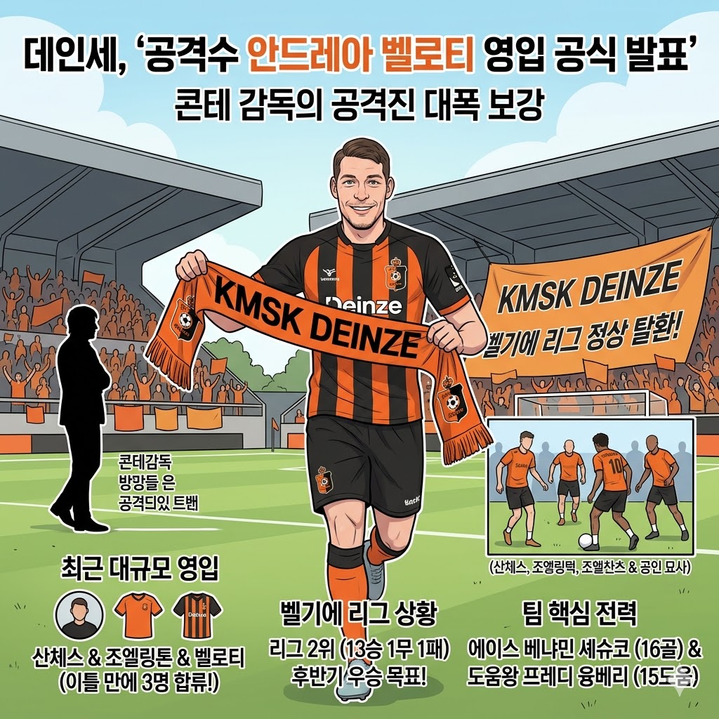 데인세, 이틀 만에 3명 영입…벨로티까지 품었다