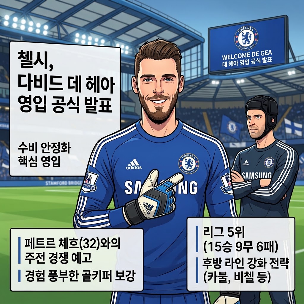 첼시, 데 헤아 깜짝 영입…골문 세대교체 신호탄