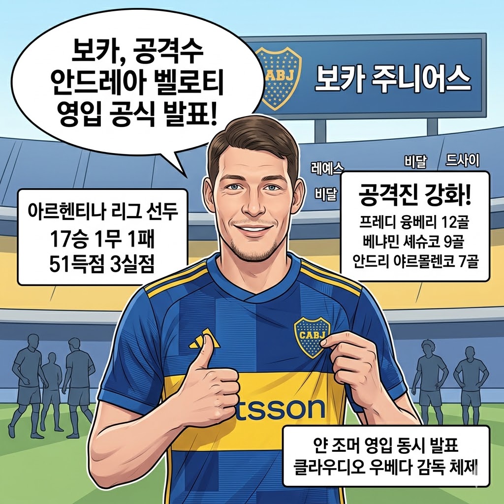 무패행진 보카, 벨로티 영입으로 공격력 극대화