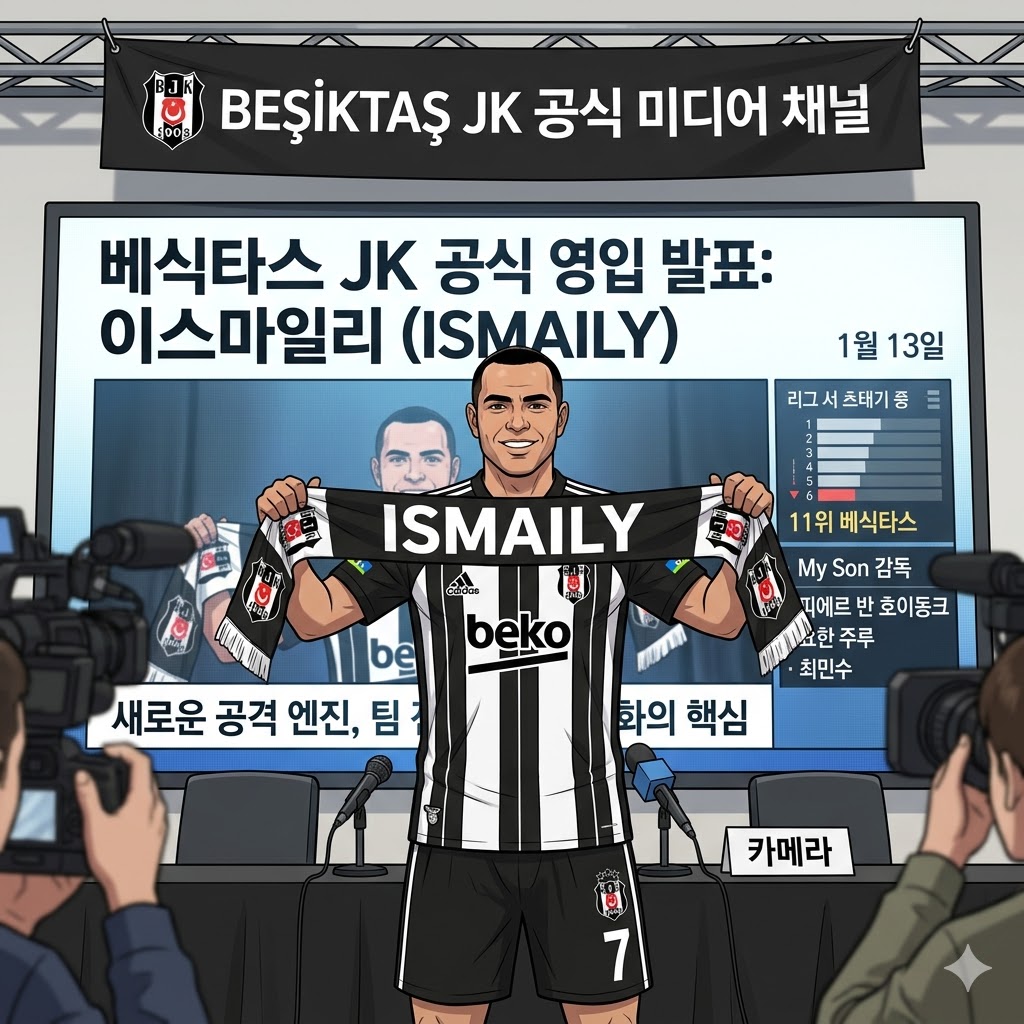 득점 가뭄 베식타스, 이스마일리 영입으로 반등 노린