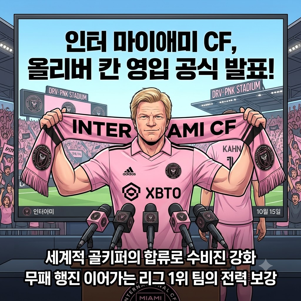 무패 질주 인터 마이애미, 올리버 칸 영입으로 철벽