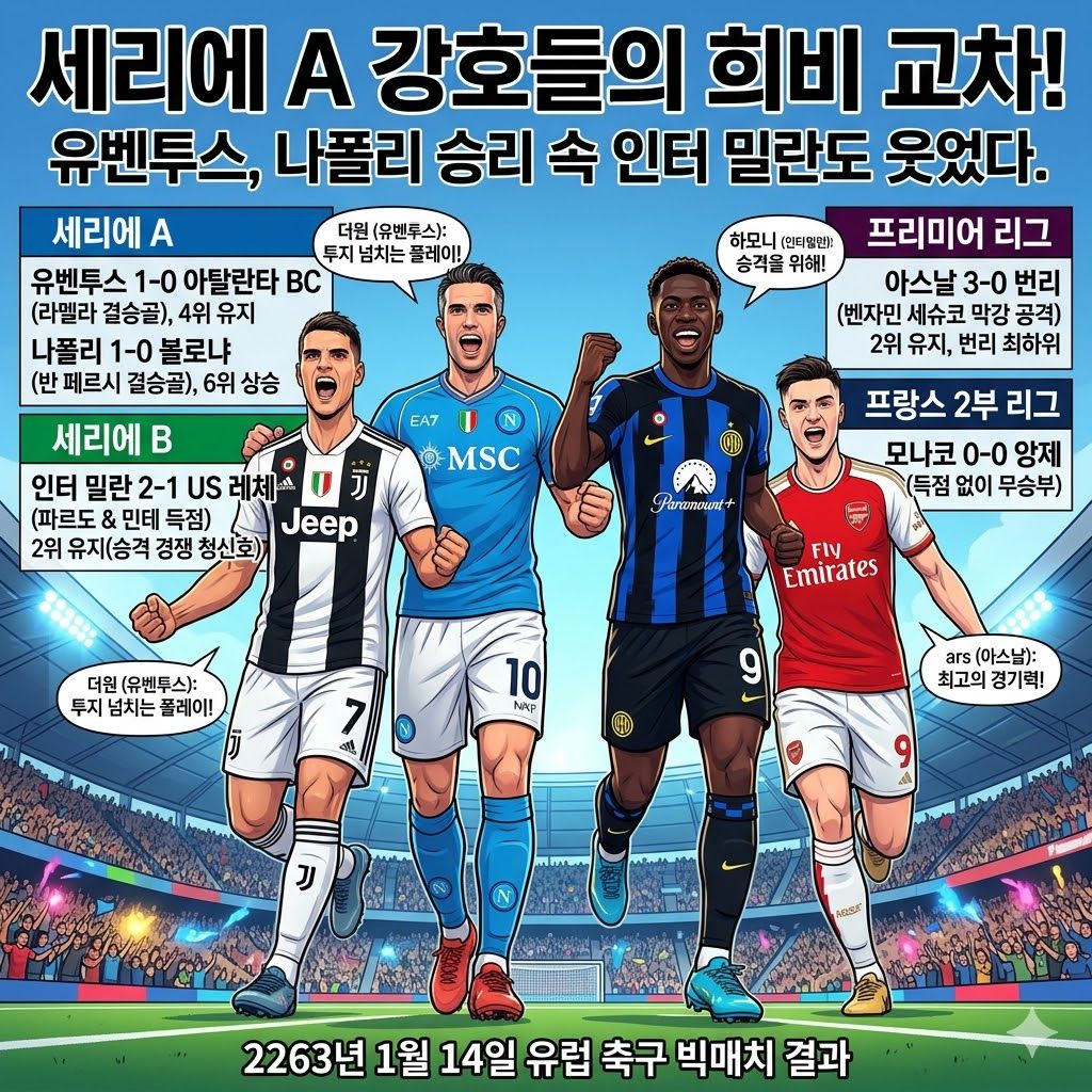 세리에A 유벤투스 라멜라 결승골 아탈란타 제압나폴리