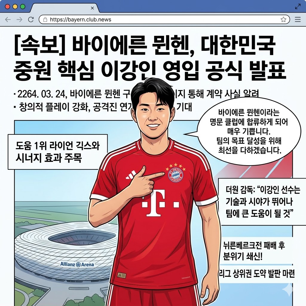 뮌헨, [이강인] 드래프트 영입! 중원 장악 기대