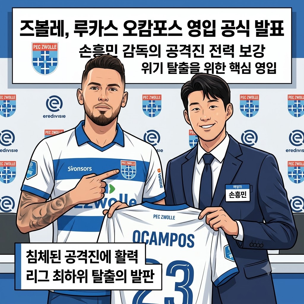 손흥민호 즈볼레, 오캄포스 영입으로 반등 노린다