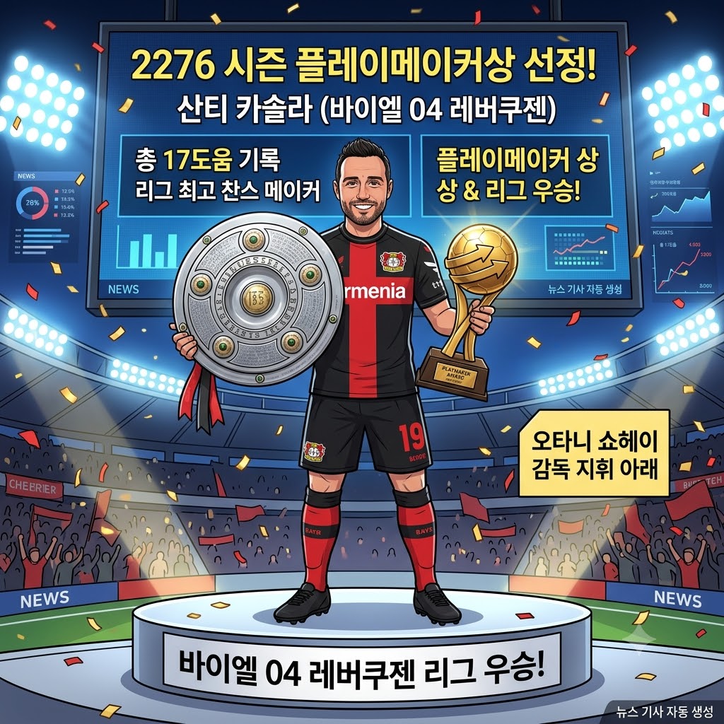 카솔라, 17도움으로 분데스리가 [찬스왕] 등극