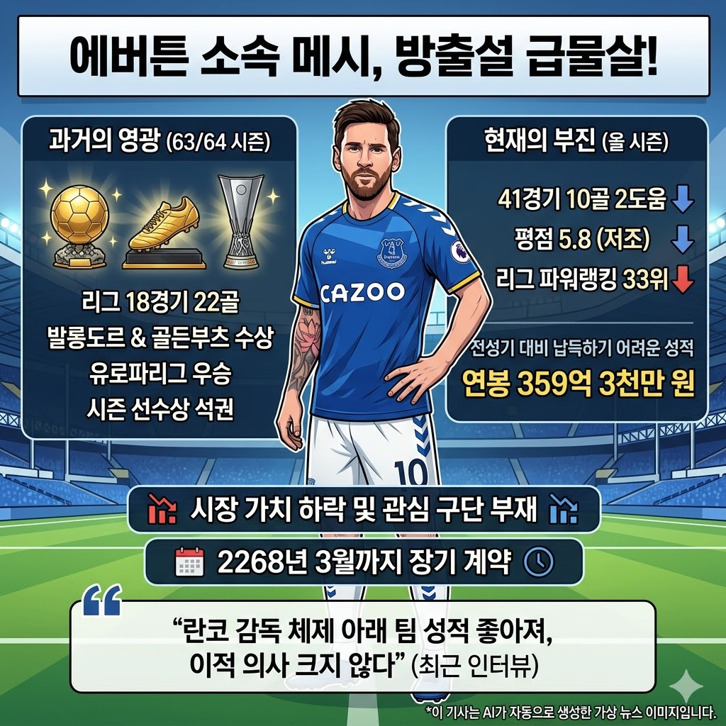 메시, 발롱도르에서 방출 위기까지… 359억의 몰락