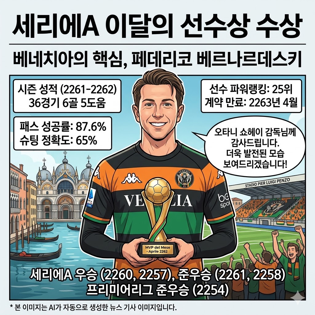[베르나르데스키], 32세에 세리에A 이달의 선수 등극!