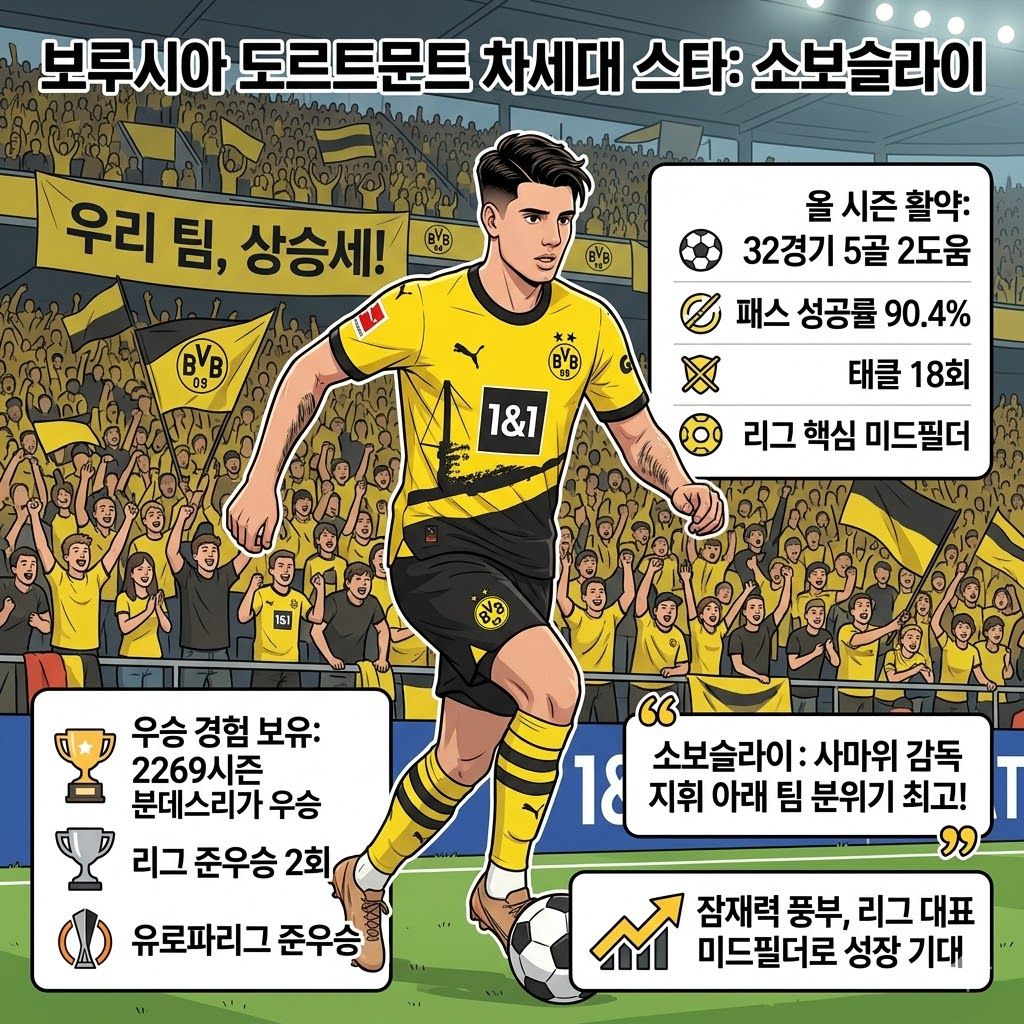 소보슬라이, 도르트문트 중원 장악한 [만능 미드필더]